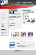 Design Sobre Avanc� - Rouge et Bleu